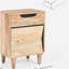 Table de chevet en bois naturel