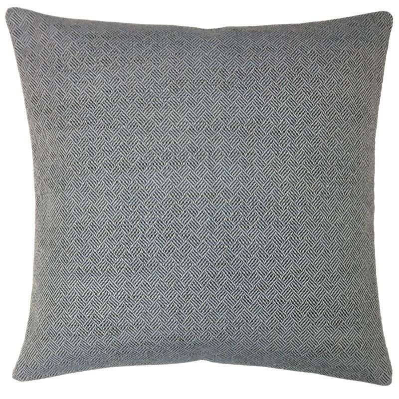 Geometric Reversible Throw Pillow, 24" x 24", Ink