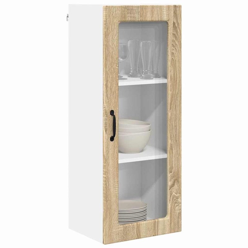Vidaxl Kitchen Wall Cabinet White 40 X 31 X 100 Cm Engineered Wood, Sonoma Oak