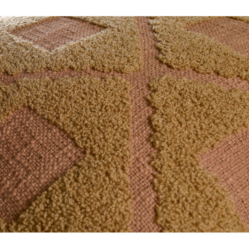 Coussin 100% coton, Polyester, Brun