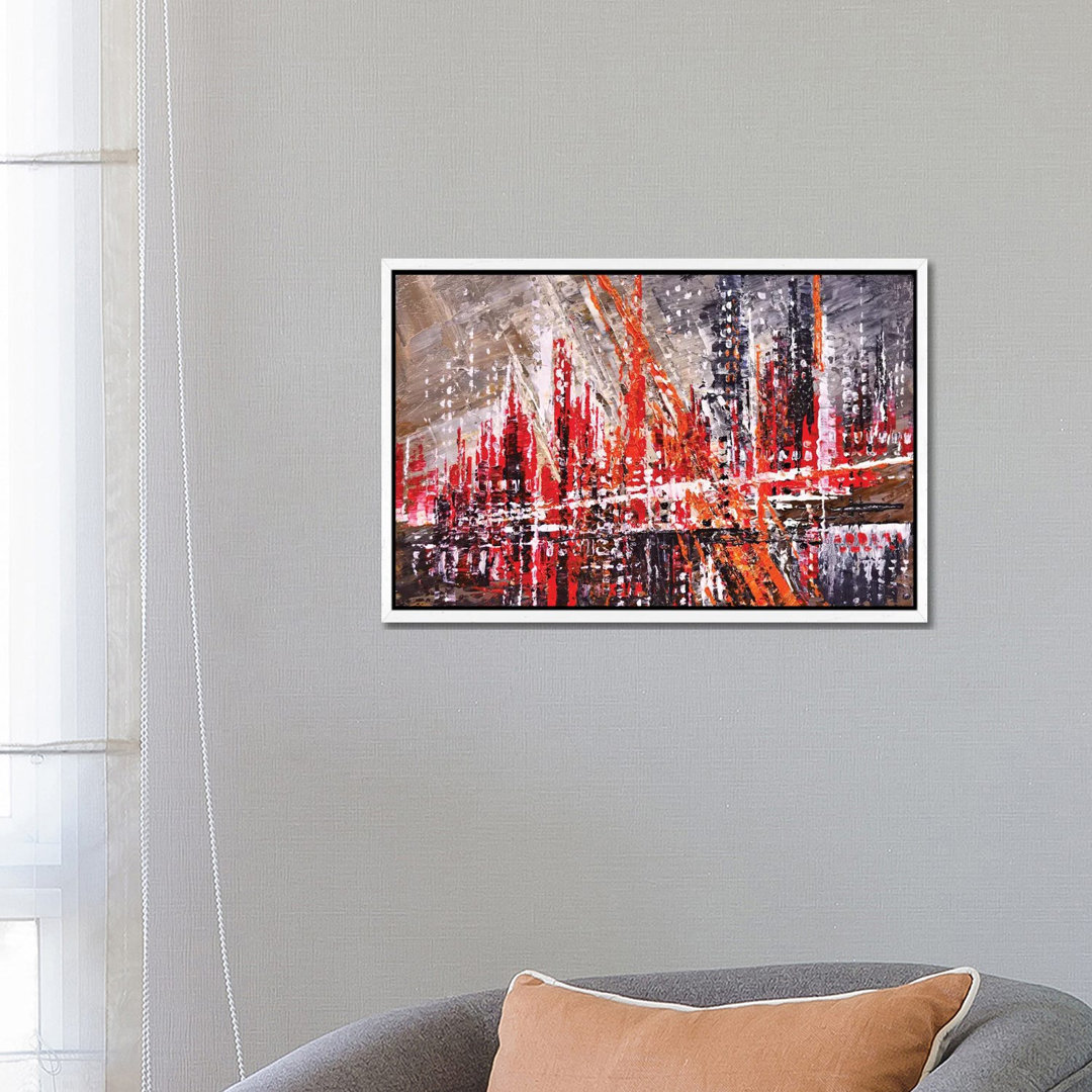 Urban Retro von Tatiana Iliina - Galerie-verpackte Leinwand Giclée auf Leinwand