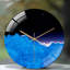 Horloge murale 12 po ronde en verre trempé avec mouvement à quartz silencieux-680539664