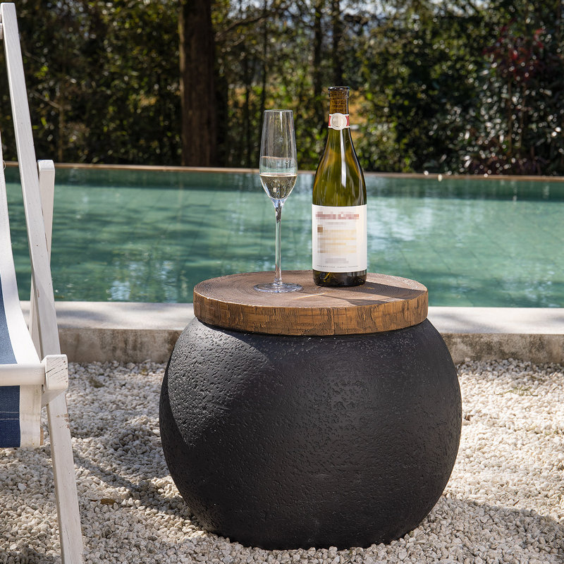 Kamsville Concrete Side Table, 1