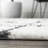 Arenal Geometric Grid Shag White/Gray Rug-1370508904