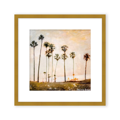 Coastal Retreat Golden Hour Glow by  - Picture Frame Painting