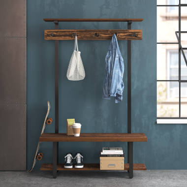 Alezzi Solid Wood Wall Mounted Bathroom Shelves 