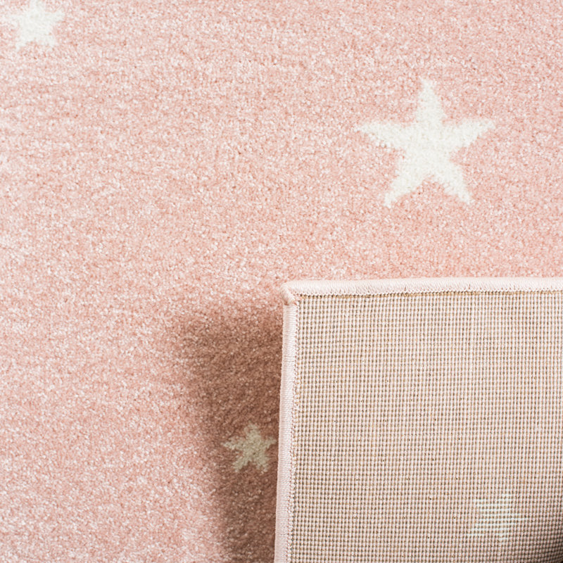 Tapis rose pour enfant Gabor, Rectangle 5 pi 3 po x 7 pi 6 po