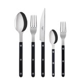 Bistrot Solid 5 - Piece Stainless Steel Flatware Set - Service for 1