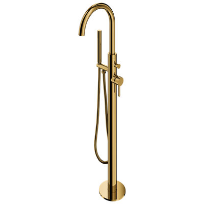 Alula 1 Handle Floor Bath Shower Mixer Bath Filler with Diverter