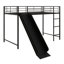 Lit superposé avec porte coulissante, cadre de lit superposé en métal avec barrière de sécurité et échelle pour enfants-2003382691-2003382689