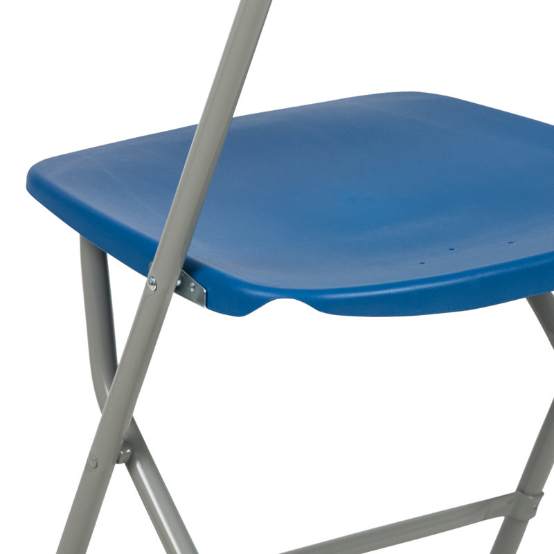 Armando Indoor/Outdoor Plastic Folding Event Chairs, Blue