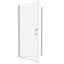 Porte de douche pivotante universelle avec finition - verre trempé de 1/4 po, rainure murale, poignée en acier inoxydable # 304, vérifiée, facile à installer, système confortable, bonne résistance aux fuites, couvercle réglable 28-29 3/8 po