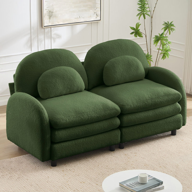 Canapé-lit Teddy, Vert