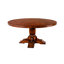 Round Solid Wood Pedestal Dining Table