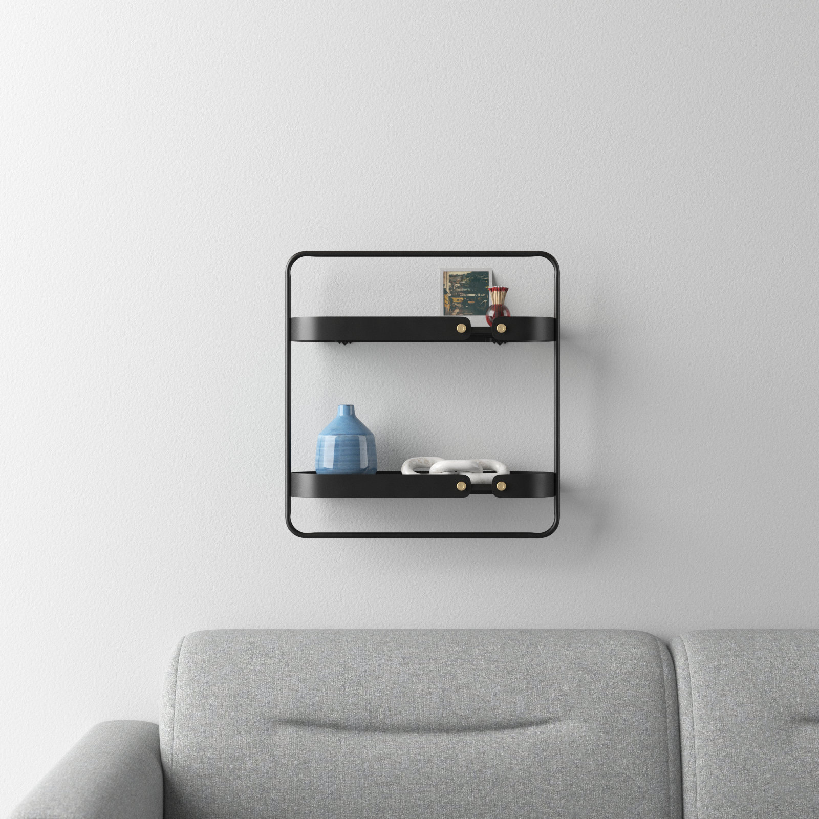 Gibbs 2 Piece Metal Tiered Shelf, 21.4" H x 20.45" W x 5.6" D