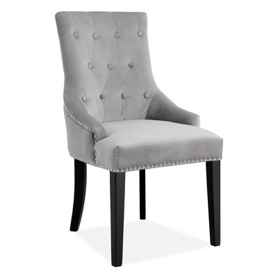 Conway 52cm H Tufted Velvet Upholstered Side Chair