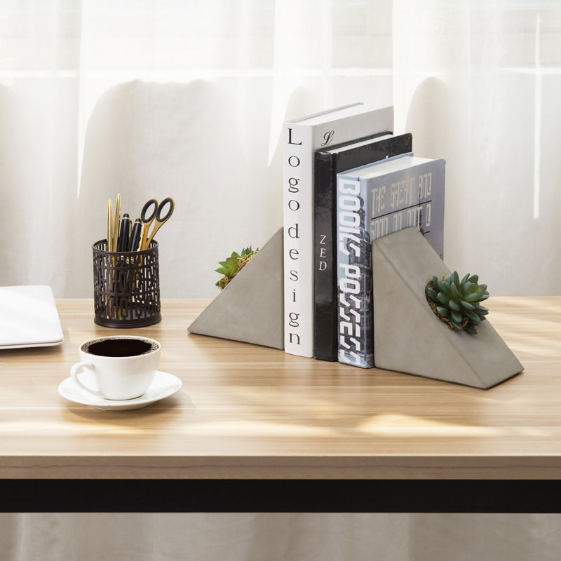Concrete / Cement Non-Skid Bookends