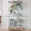 Vitrine moderne en verre avec grands tiroirs-1137119022