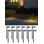 Éclairage de sentier solaire 2 CCT, à intensité variable, lumières de sentier de paysage Auto Dusk to Dawn, IP65, 120 lm, noir