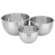  OXO Good Grips 3-Piece Stainless Steel Mixing Bowl Set -  Blue/Gray, 4.7L, Multi Size: Home & Kitchen