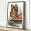 Monarch on Terracotta Botanical - Wrapped Canvas-933748045-933748046