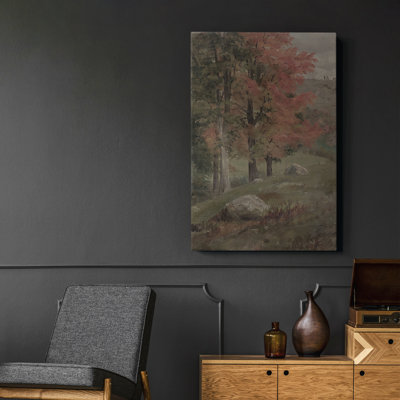 Paysage rétro Cxxix - Toile tendue avec châssis