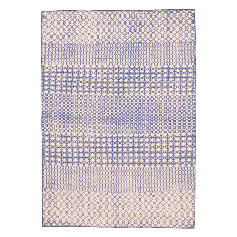 Tapis bleu Tangier 5 pi 4 po x 7 pi 7 po