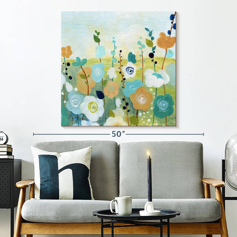 Champ de fleurs Matisse I, H 33 po x l 33 po