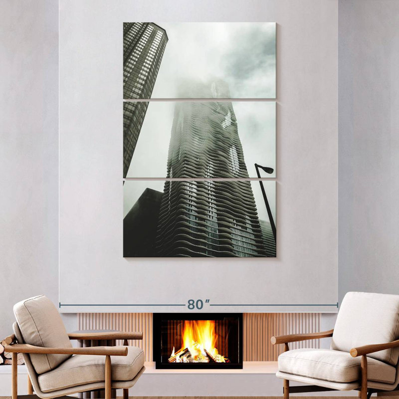 Lilie Chicago Skyscraper, 74" H x 48" W