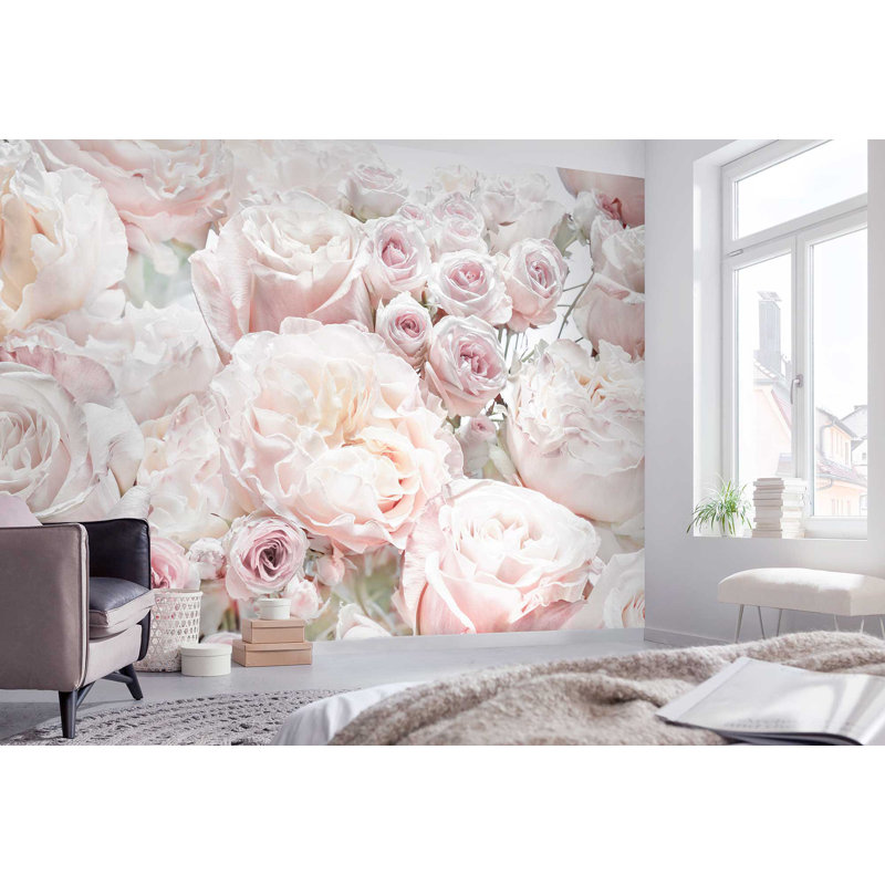 Panneau mural 8 panneaux L 8,4 pi x l 145,2 po Roper Spring Roses