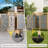 Outdoor Shower Enclosure With Lockable Door, Privacy Outside Shower Stall With Metal Panels, Hooks & Shelves - For Pool Wash Station, Backyard & Beach Rinse Area-125400360