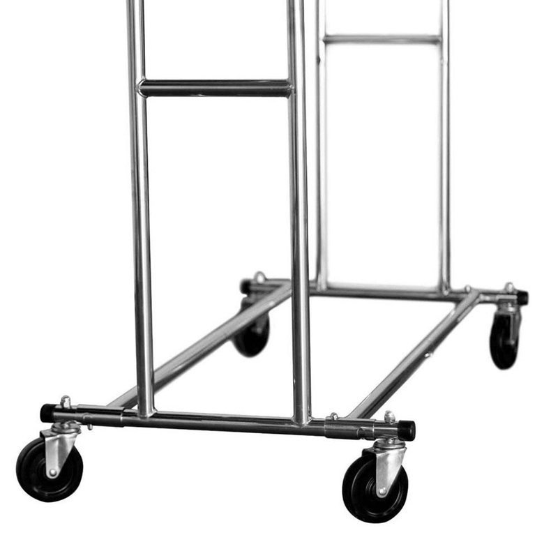 Support à vêtements pliable à double vêtements en porte-vêtements double l 51 po Witmer