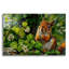 «Squirrel Parmi Les Feuilles» par Momart, art mural en verre acrylique-21869196