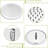 Shower With 10Inch Overhead And Hand Shower, , 5 Modes, Wall Mounted, Bathroom Kit Arm Included-127299654