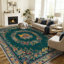 Tapis 6 pi x 9 pi, tapis d'extérieur doux papillon vert foncé, tapis lavables à poils courts vieillis d'inspiration rétro pour le salon, la salle à manger et la chambre à coucher-491875867