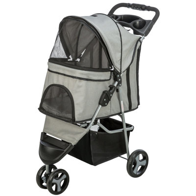 TRIXIE Dog Stroller for Small Dogs and Cats, Lightweight and Compact Pet Stroller