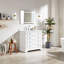 Meuble-lavabo simple autoportant de 36 po avec plateau en marbre entièrement assemblé