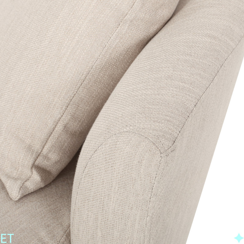 CHAISE CLUB PIVOTANTE, Beige brun