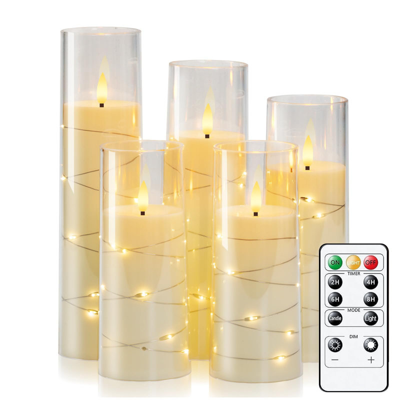 Unscented Flameless Pillar Candle