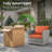 Ignatz 4 - Person Patio Conversation Set with Cushions-93645776-93091998