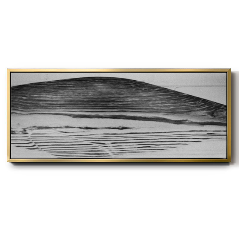 Found Textures III- Framed Canvas, 20" H x 50" W