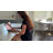 Clear Bar Stools Set of 2, Acrylic Bar Stools Swivel Transparent Bar Stools, Adjustable Height Counter Stools for Kitchen, Dining Room,Gold-622843870-625471801
