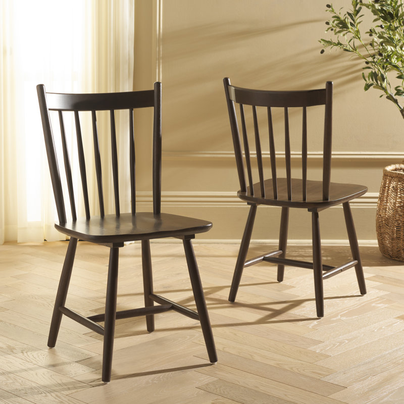 Andreas Spindle Dining Chairs, Dark Walnut