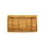 Ensemble repas 5 pièces pour patio comprenant une table rectangulaire d'extérieur en bois d'acacia et 4 chaises pliantes à accoudoirs, 40 x 72 pouces, huile naturelle-371004941-385017279