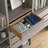 Grey Oak 19.5" Floor-Mounted Closet Section with 1 Clothing Rod & 2 Reveal Drawers-136928359-136928364