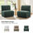 Shalon 56" Modern Modular Chenille 2-Piece Channel Tufted Loveseat -242040329