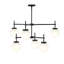 Lustre à deux niveaux noir mat Rigsby-127380307