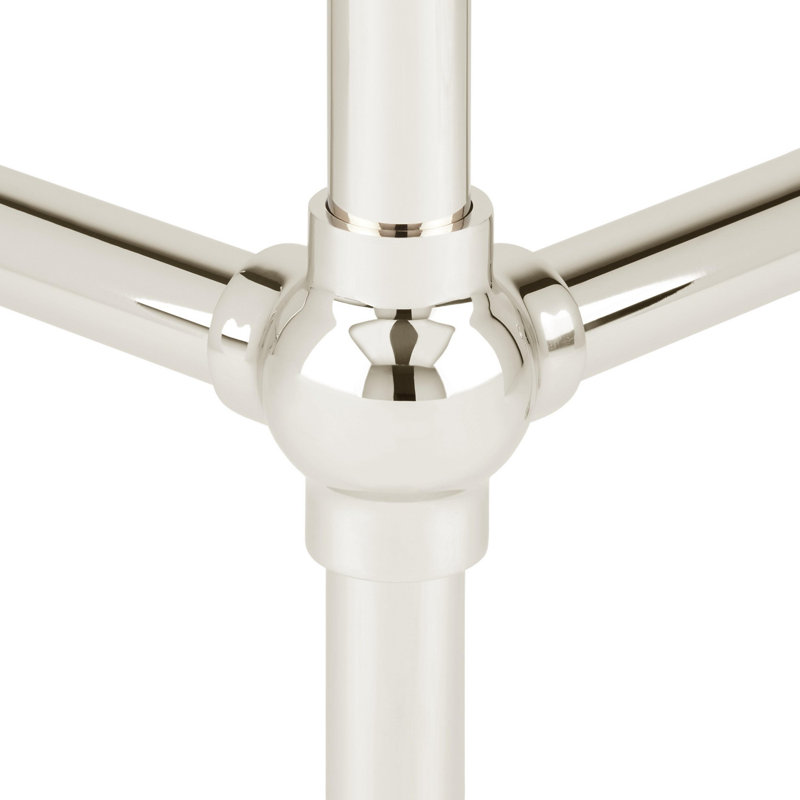 24" Cierra 31" Tall Porcelain Rectangular Console Bathroom Sink with Overflow, Polished Nickel