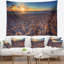 Trodden sandy beach à coucher de soleil avec accessoires suspendus en polyester mer de mer-28489693