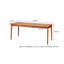 Table de salle à manger rectangulaire extensible en chêne massif-308683529
